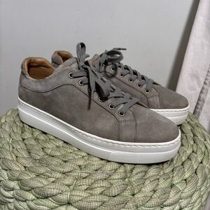 M. Gemi The Palestra Alta Gray Suede Lace Up Retro Sneakers Size 9.5